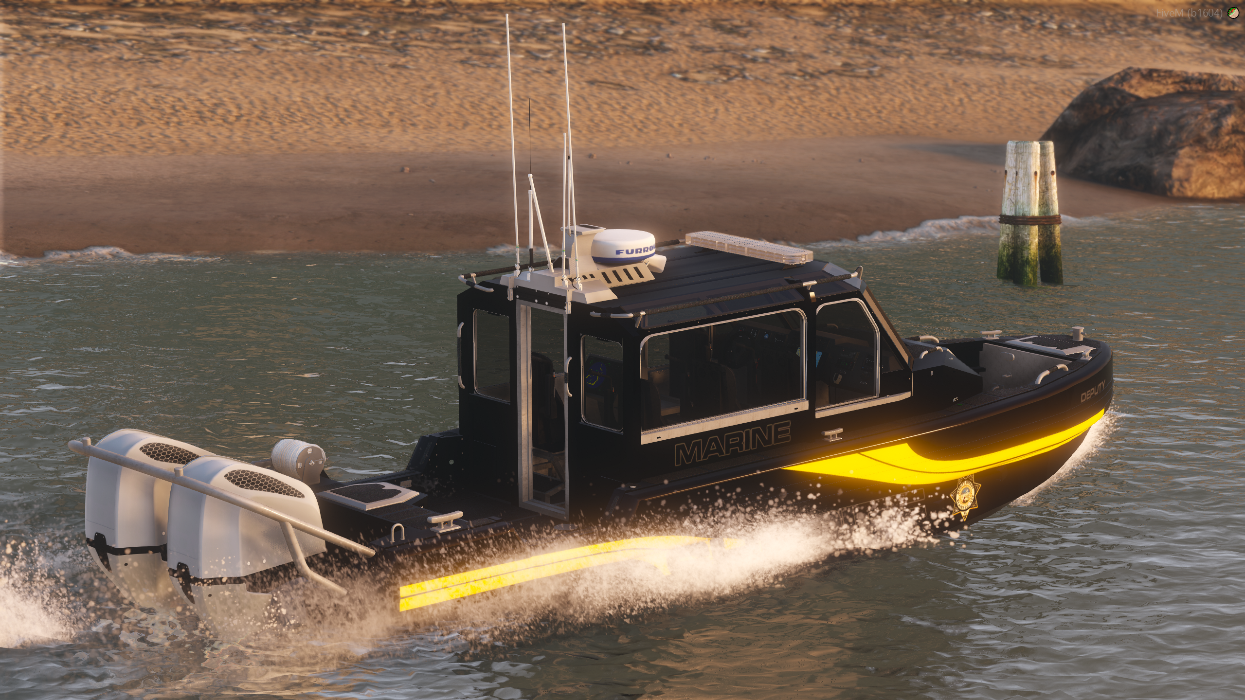 Police Rescue Boat (NO TRAILER)