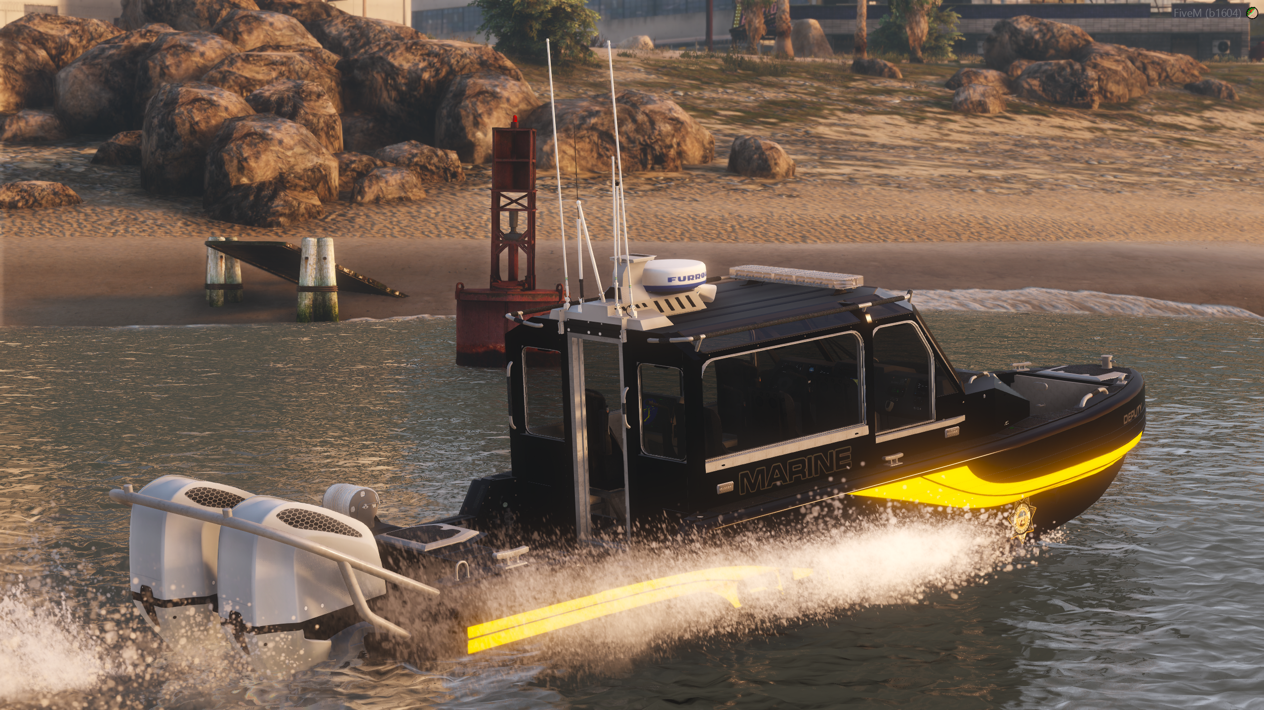 Police Rescue Boat (NO TRAILER)