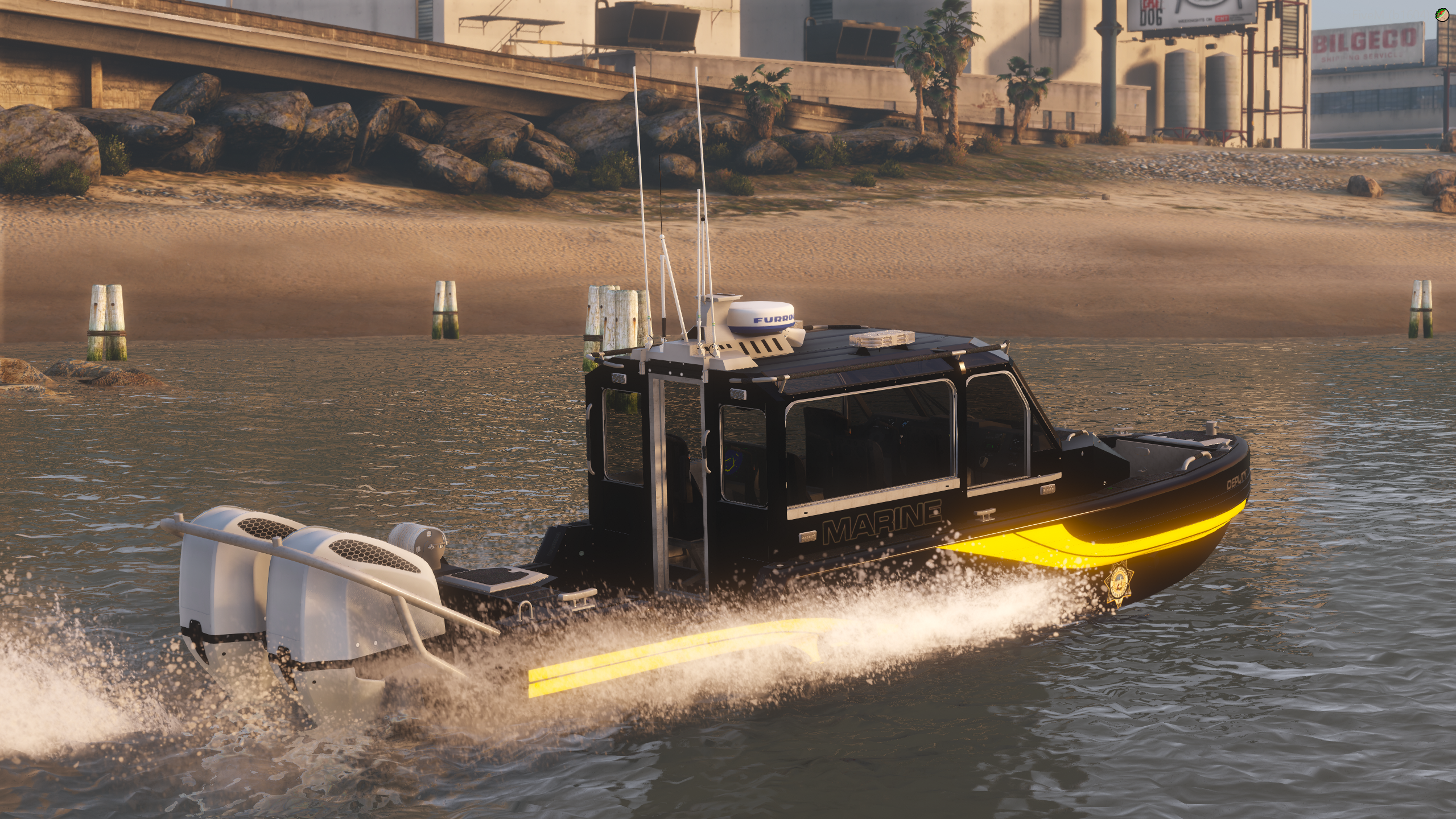 Police Rescue Boat (NO TRAILER)