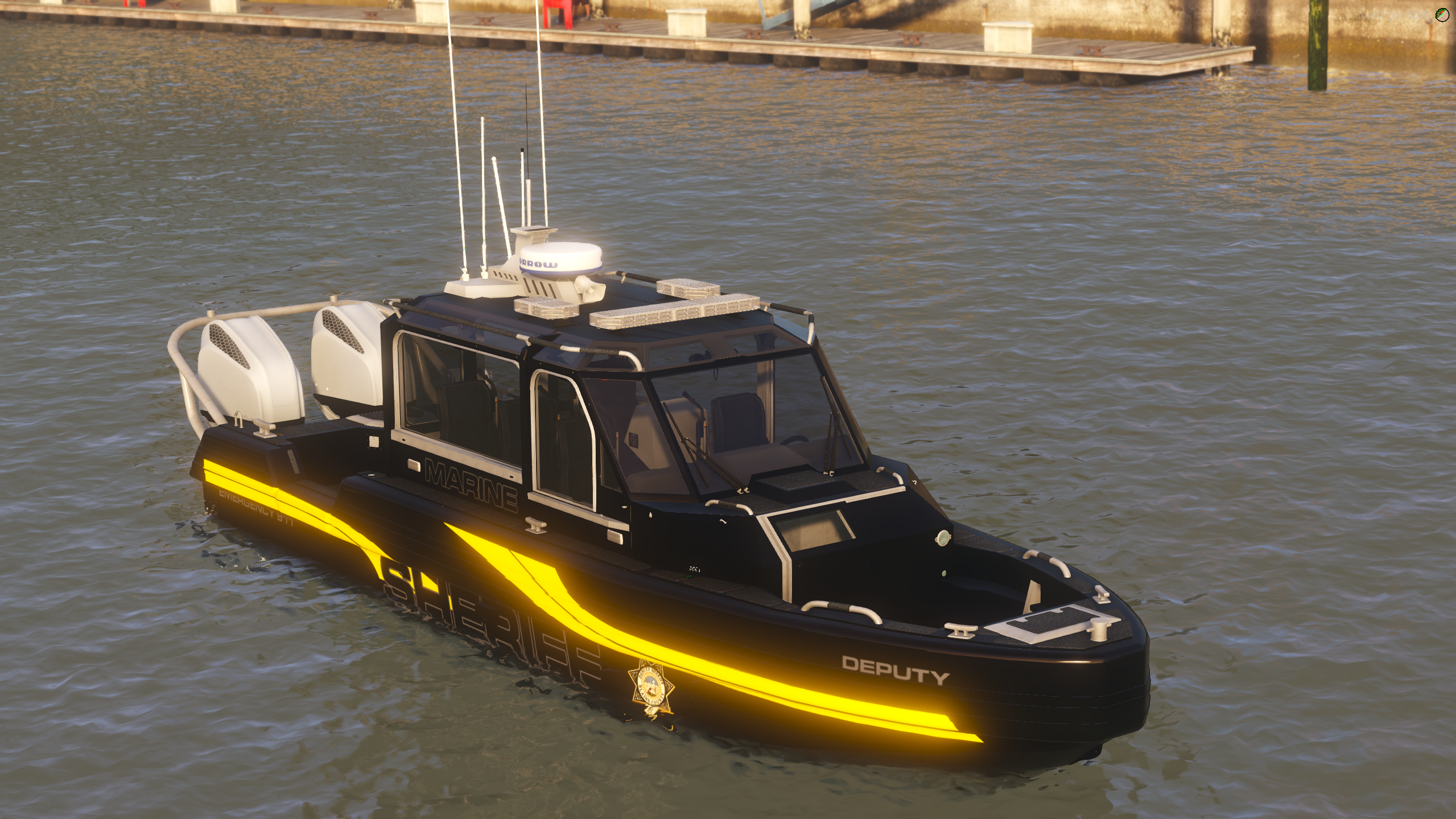 Police Rescue Boat (NO TRAILER)