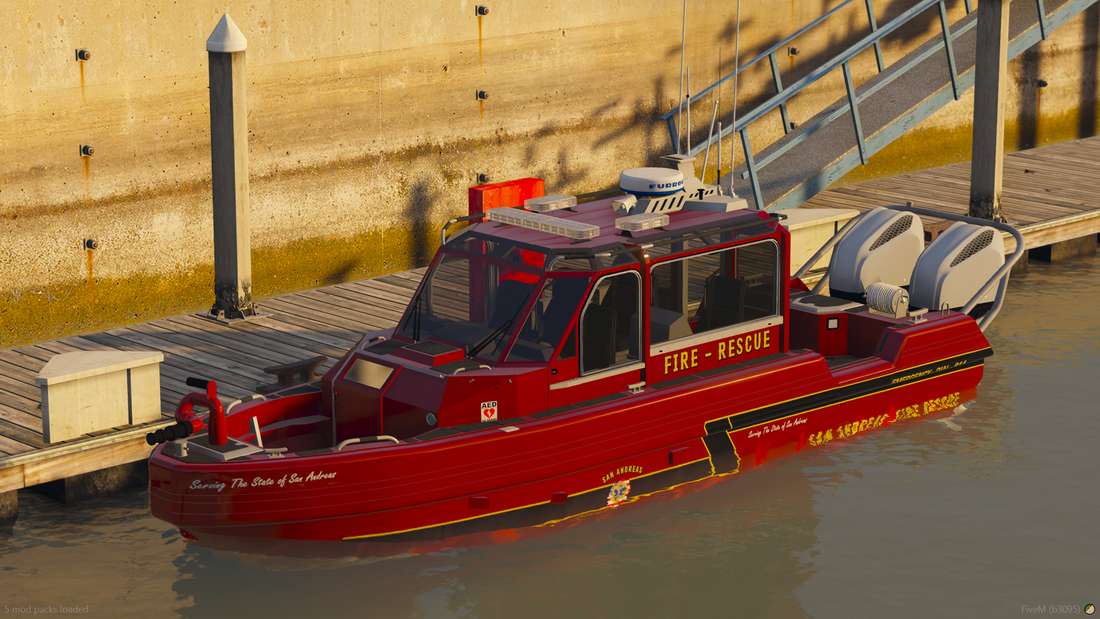 Fire Rescue Boat (NO TRAILER)