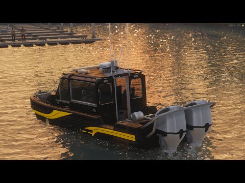 Police Rescue Boat (NO TRAILER)