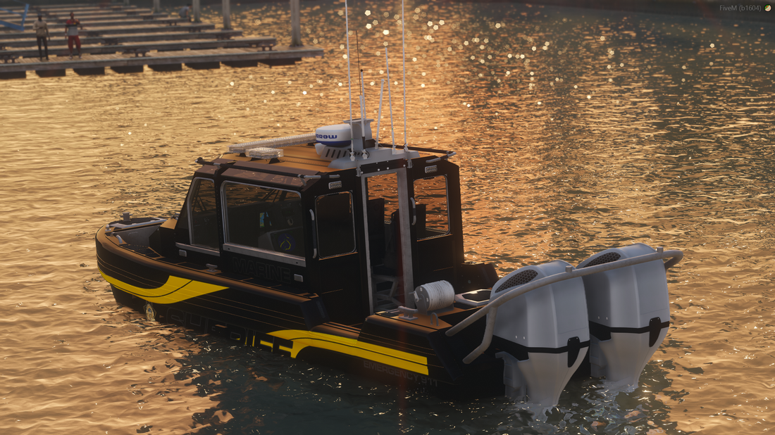 Police Rescue Boat (NO TRAILER)