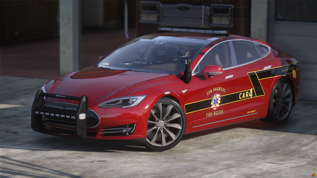 2016 Fire Generic Electric Sports vehicle